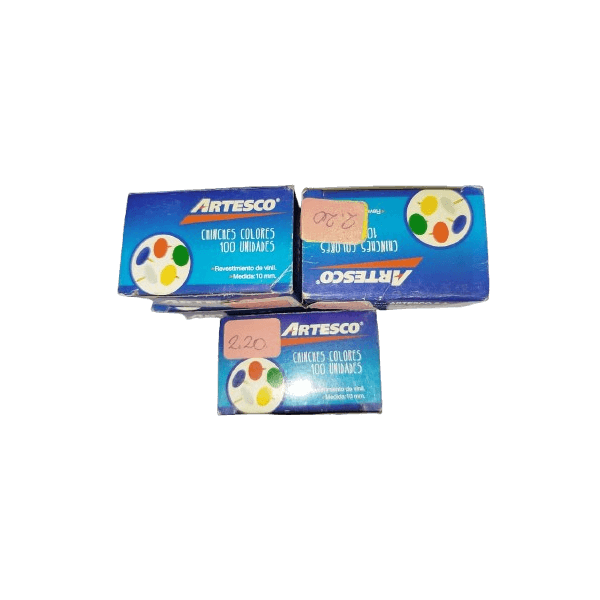 Chinches de colores Layconsa – caja x 100 unid.