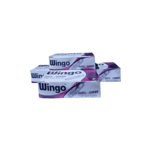 CLIPS JUMBO WINGO PLATEADO CAJA X 100 UNID.