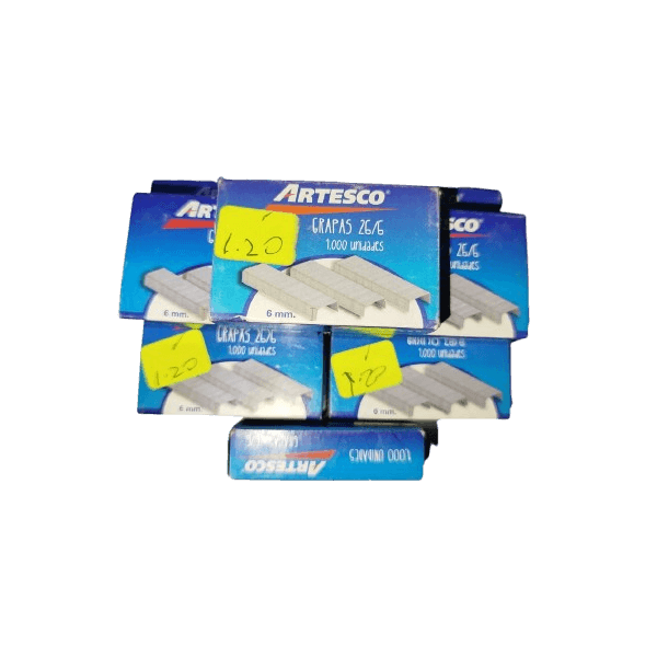 GRAPAS ARTESCO 26/6 CONT. 1000 UNID.