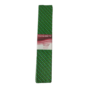 Papel Crepé Decorado Puntos Multicolor Verde Navarrete 50 x 200 cm