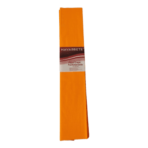 Papel Crepé Fosforescente Naranja Navarrete 50 x 200 cm