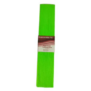 Papel Crepé Fosforescente Verde Navarrete 50 x 200 cm