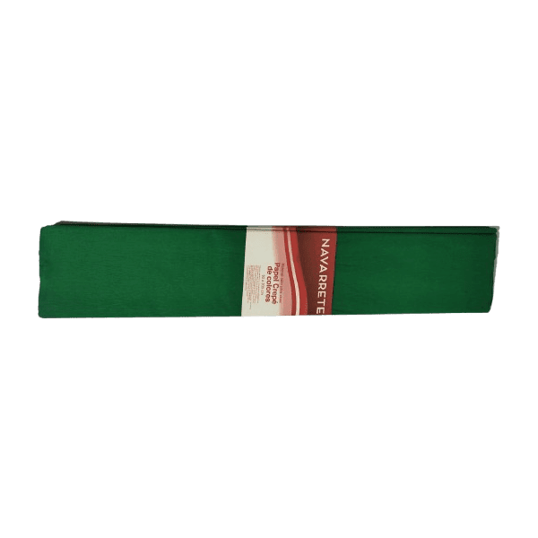 Papel Crepé Verde Oscuro Navarrete 50 x 200 cm